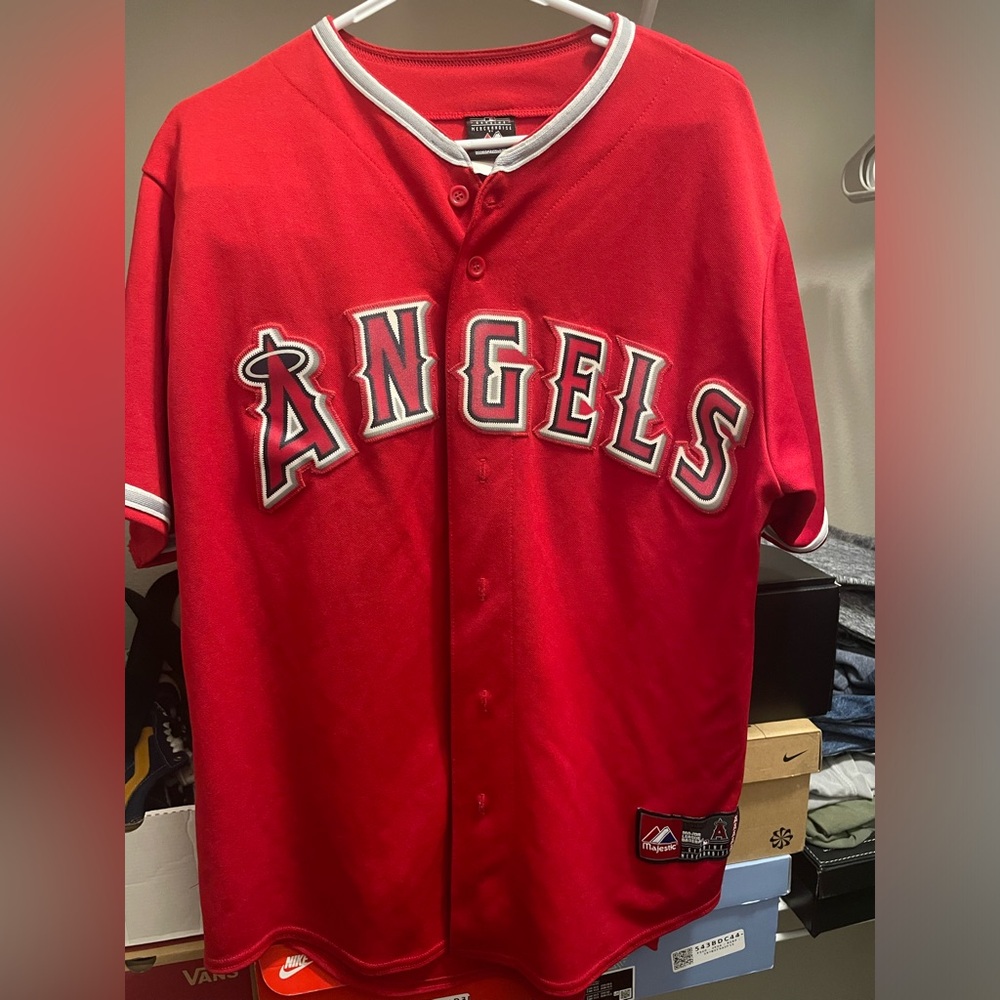 Majestic Genuine Authentic Angels Mark Trumbo Jersey #44